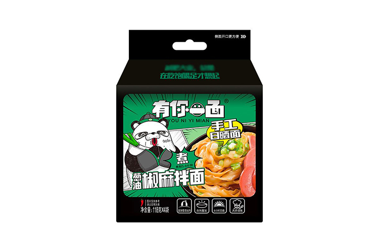 有你一面伴伴面四连包葱油椒麻味 472G